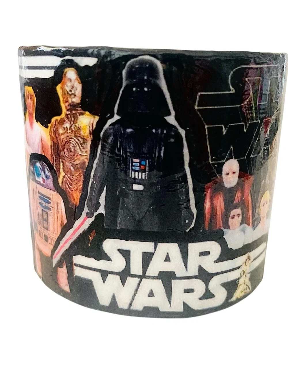 Star Wars Multi-Color Character Collage Wide Cuff Bracelet